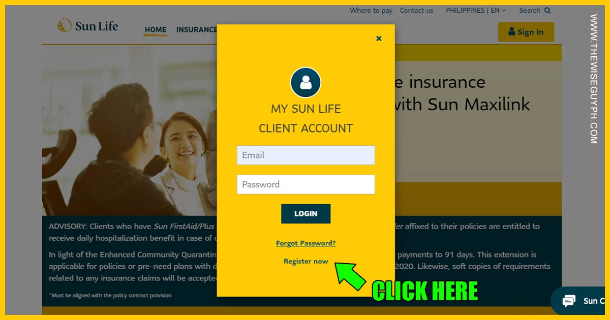 Register Sun Life Insurance Policy Online 03